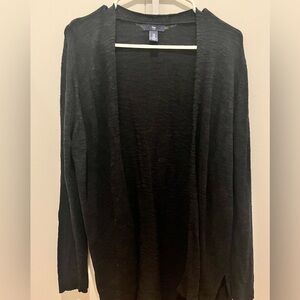 Black Open Cardigan gently worn by Gap